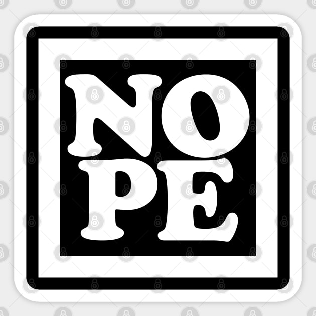 NOPE 2 Sticker by Maries Papier Bleu